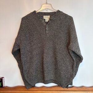 Eddie Bauer Men's Gray Crewneck Sweater